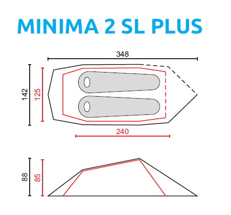 Tente Minima 2 SL Plus Camp Abri 2 personnes L g re et