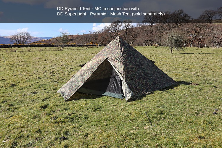 Tente tipi DD Hammocks Pyramid Tent MC - Abri camouflage