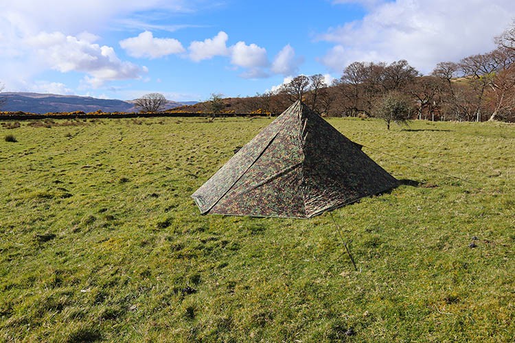 Tente tipi DD Hammocks Pyramid Tent MC - Abri camouflage