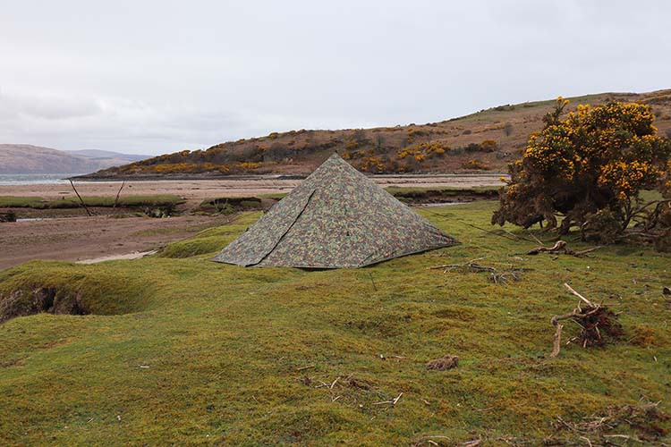 Tente tipi DD Hammocks Pyramid Tent MC - Abri camouflage