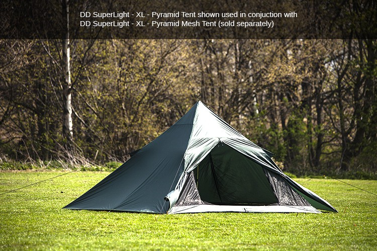 Tente tipi DD Hammocks Superlight XL Pyramid Tent 2 places