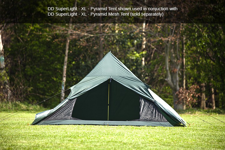 Tente tipi DD Hammocks Superlight XL Pyramid Tent - 2 places