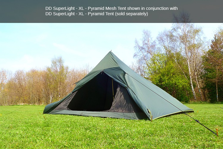 DD Hammocks Superlight XL Pyramid Mesh Tent Abri moustiquaire