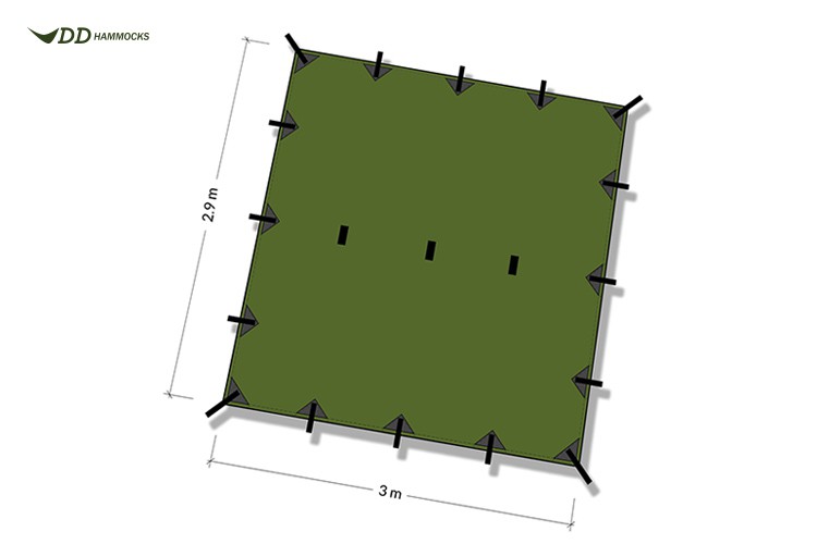 Dimensions DD Hammocks Superlight Tarp
