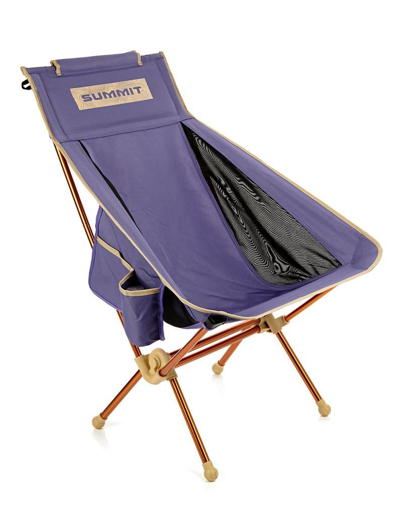 Grande chaise pliable avec un large dossier Summit Poles Folding Chair XL - Violet