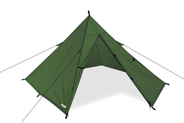 Tente tipi DD Hammocks Superlight XL Pyramid Tent