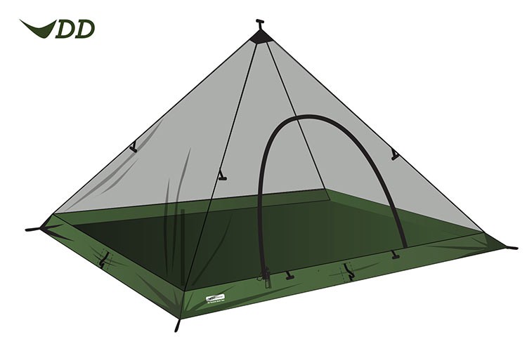 DD Hammocks Superlight XL Pyramid Mesh Tent