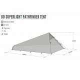 Dimensions Abri DD Hammocks SuperLight Pathfinder Tent