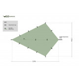 DD Hammock DD SuperLight Bikepacker Tarp Dimensions