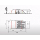Dimensions Tente Vaude Ferret XT Comfort 3