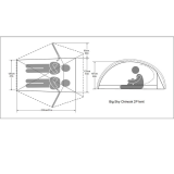 Dimensions Big Sky Chinook 2P