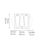 Dimensions tente Kelty Night Owl 3