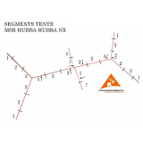 Dimensions Segment d'arceau tente Msr Hubba Hubba NX