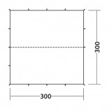 Dimensions Robens Tarp 3 x 3 Exp