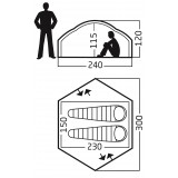 Dimensions Tente Nordisk Otra 2 PU 