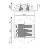 Dimensions Tente Exped Mira III HL