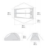 Dimensions Mountain Hardwear Nimbus UL 2