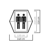 Dimensions Tente Salewa Denali II