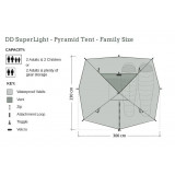 Dimensions DD Hammocks SuperLight Pyramid Tent - Family Size