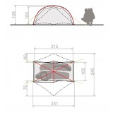 Dimensions Vaude Space Seamless 1-2P