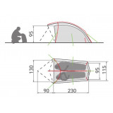 dimensions Tente Vaude Taurus 2P