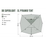 Dimensions Tente tipi DD Hammocks Superlight XL Pyramid Tent