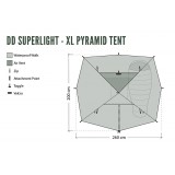 Dimensions Tente tipi DD Hammocks Superlight XL Pyramid Tent