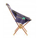 Grande chaise pliable avec un large dossier Summit Poles Folding Chair XL - Violet
