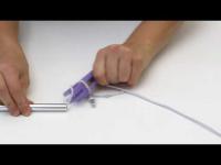 Cutting the shock cord and fixing the pin | VAUDE